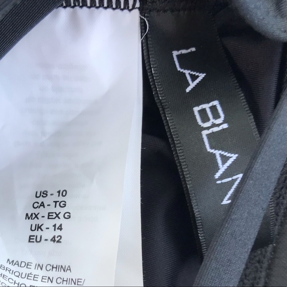 La Blanca Island Goddess Mio black one piece! NWOT - Picture 5 of 8